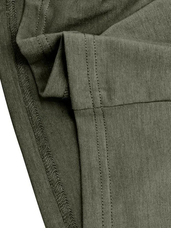 LeStyleParfait Men's T-Shirts Casual Polo Plain-Solid Long Sleeves-Polo Shirt