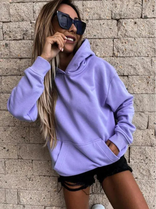 Solid Warm Women Hoodie - Women Hoodie - LeStyleParfait