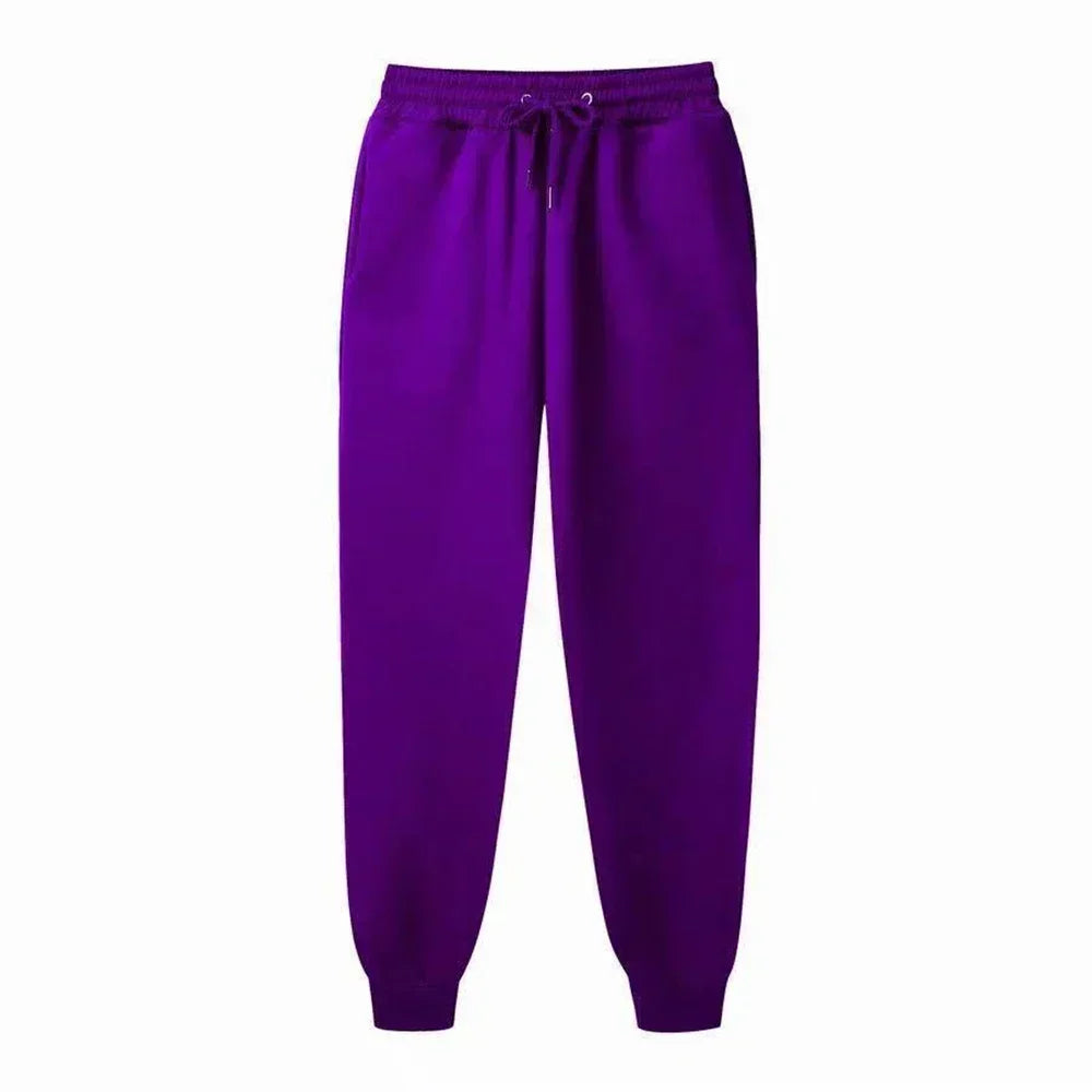 Pantalon de jogging unisexe décontracté et sportif - Confort polaire taille mi-haute
