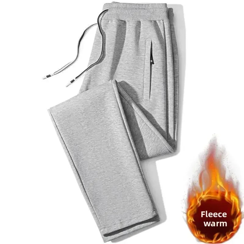 Pantalon de jogging sportif pour homme - Taille mi-haute doublé polaire