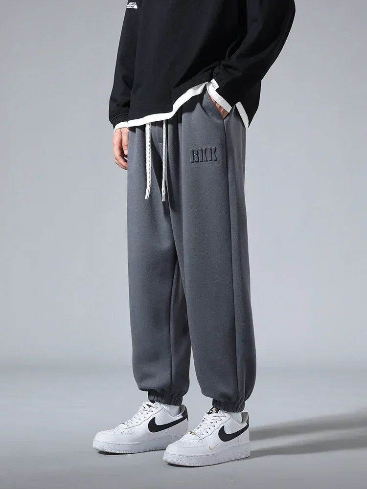 Pantalon de jogging sport/hip-hop/décontracté pour homme - Taille mi-haute fuselée avec cordon de serrage