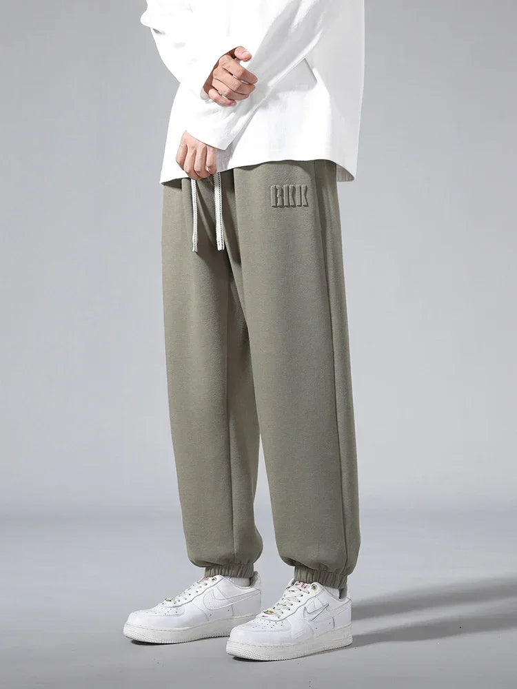 Pantalon de jogging sport/hip-hop/décontracté pour homme - Taille mi-haute fuselée avec cordon de serrage