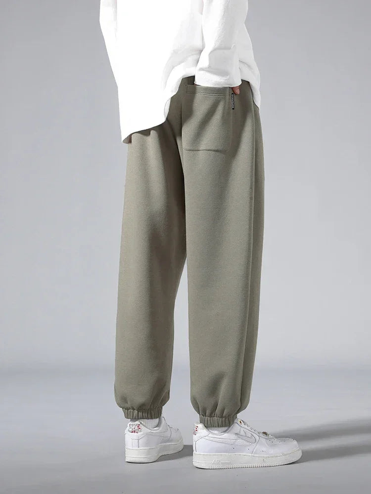 Pantalon de jogging sport/hip-hop/décontracté pour homme - Taille mi-haute fuselée avec cordon de serrage