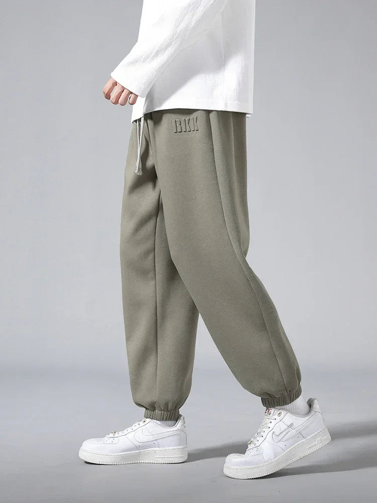 Pantalon de jogging sport/hip-hop/décontracté pour homme - Taille mi-haute fuselée avec cordon de serrage