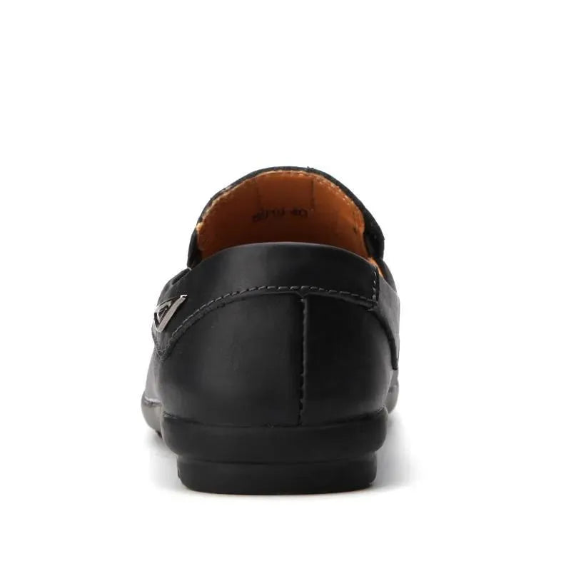 Stitched Casual Leather Loafer Shoes - Loafer Shoes - LeStyleParfait