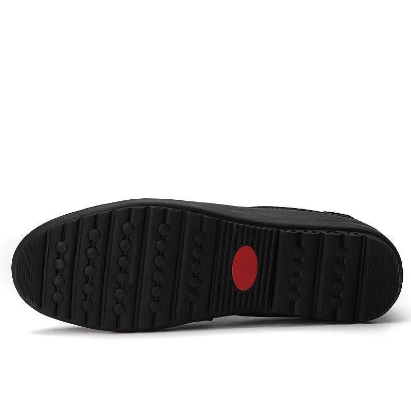 Stitched Casual Leather Loafer Shoes - Loafer Shoes - LeStyleParfait