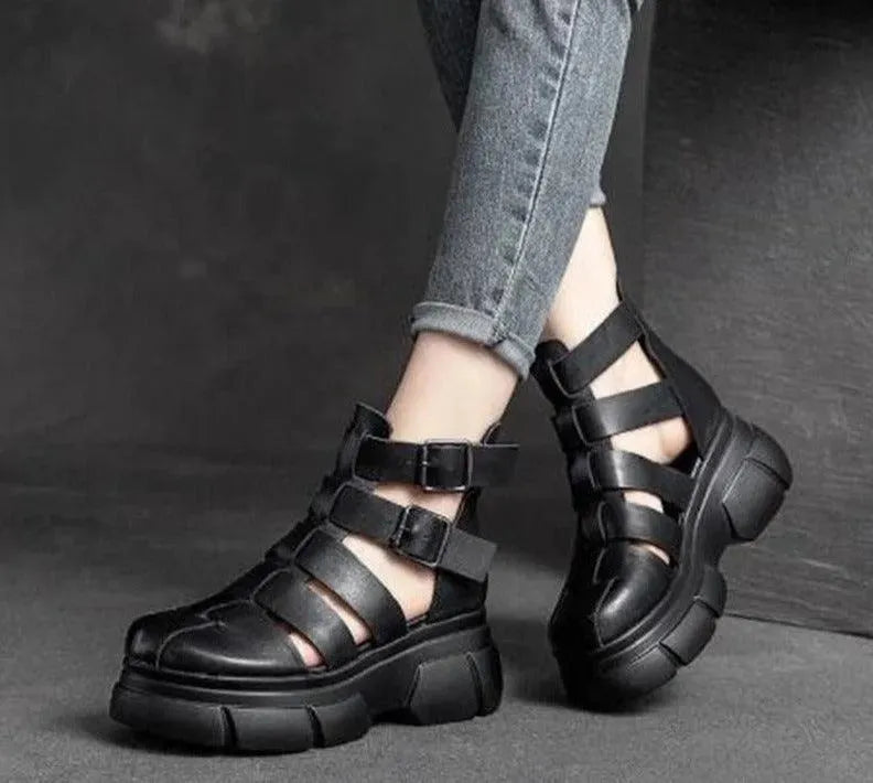 Strappy Wedge Shoes - Wedge Shoes - LeStyleParfait