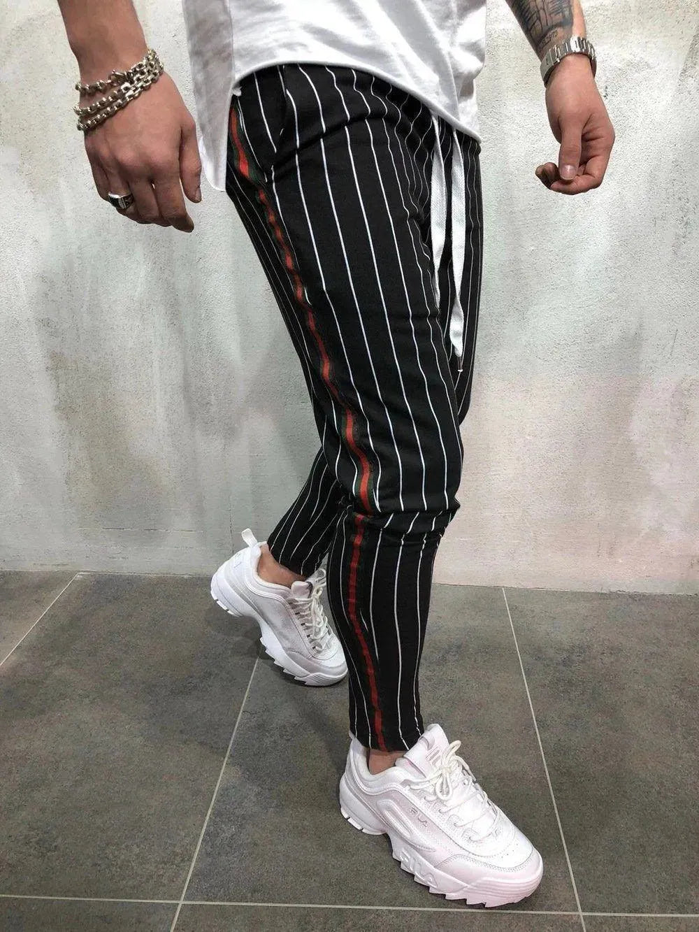 Striped Jogger Pants For Men - Jogger Pants - LeStyleParfait
