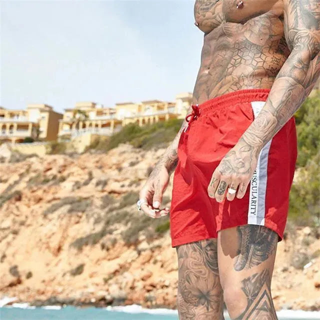 Striped Men Beach Shorts - Beach Shorts - LeStyleParfait