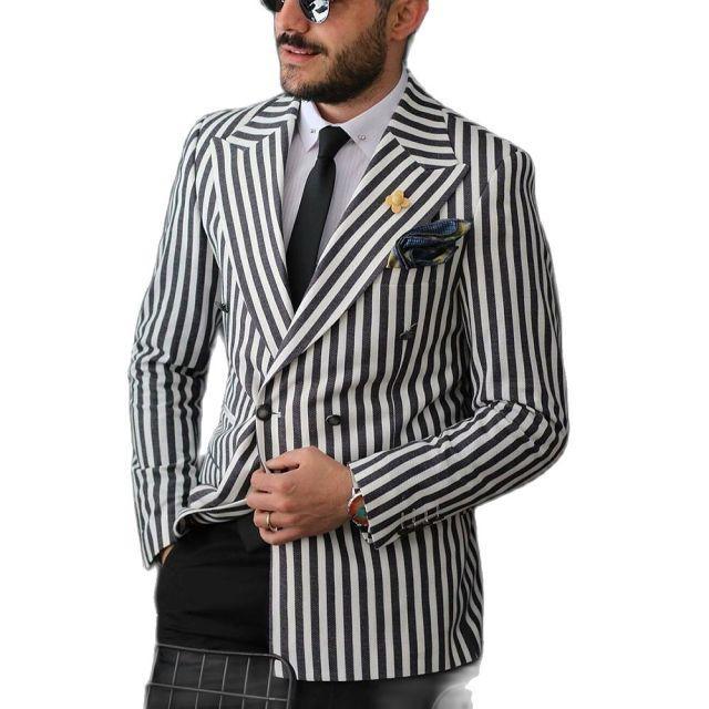 Striped Men's Suit Separates - Suit - LeStyleParfait Kenya