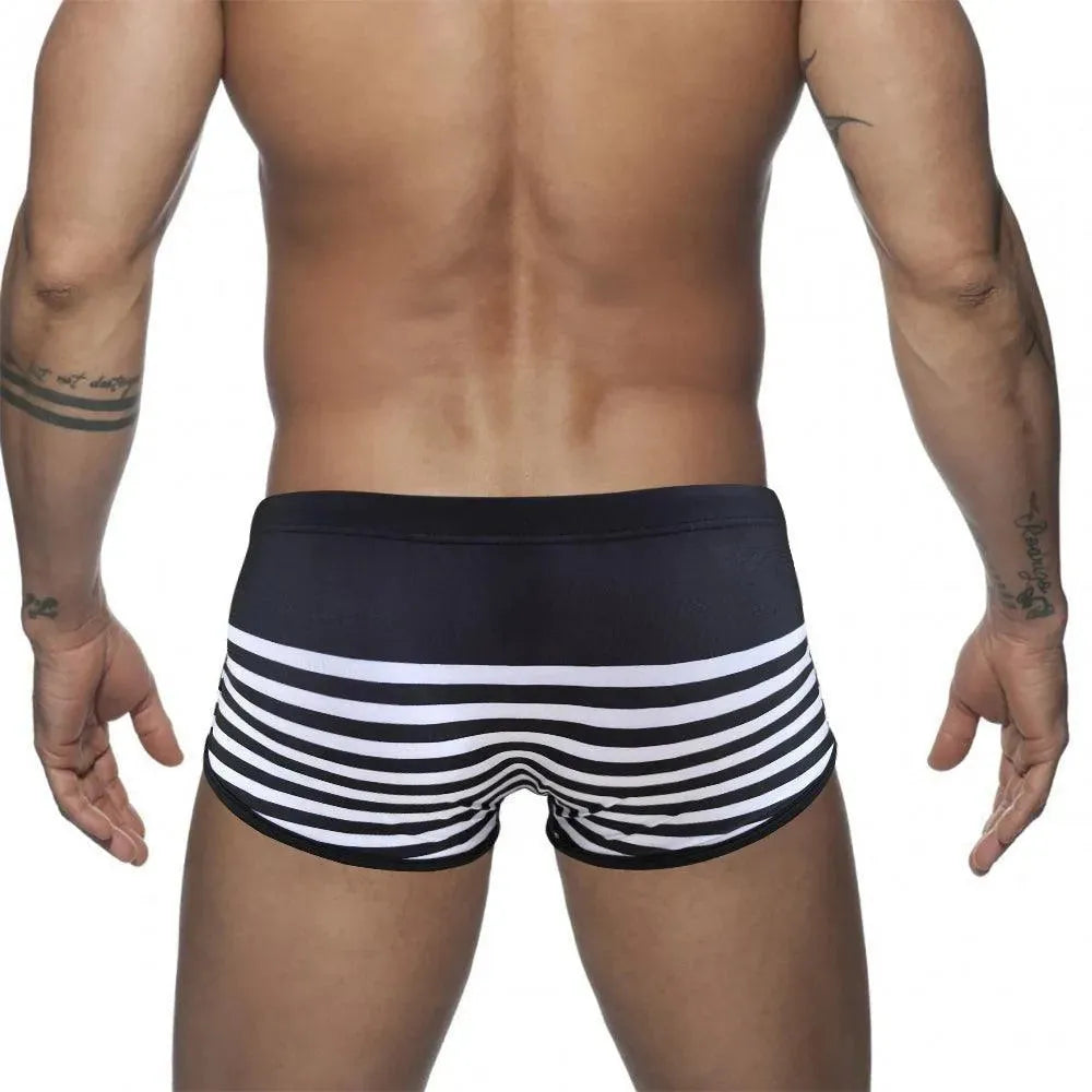 Striped Swim Trunks For Men - Swim Trunk - LeStyleParfait