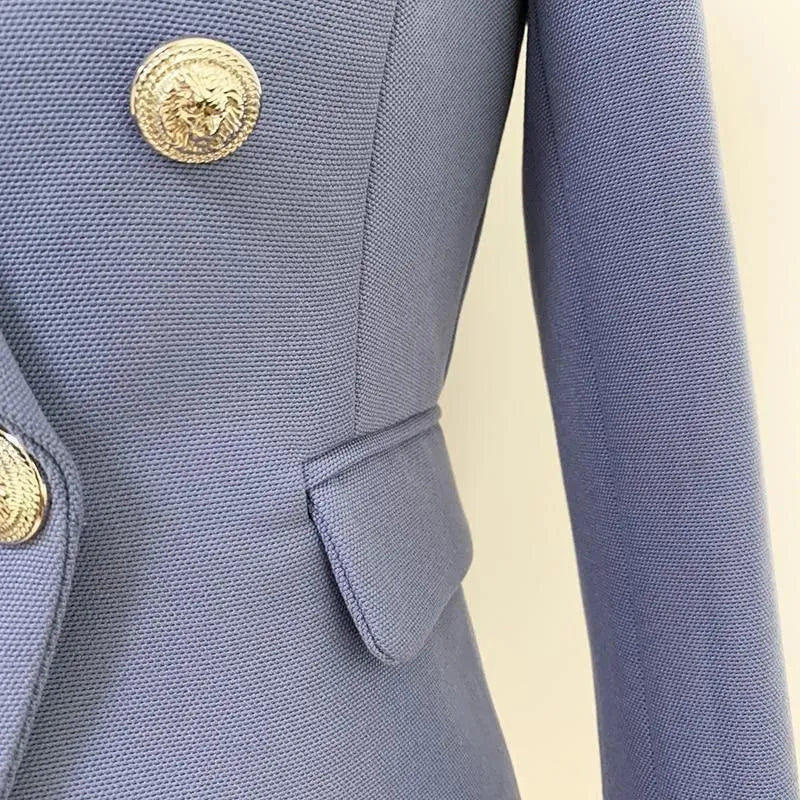 Stylish Double Breasted Blazer Women - Casual - Plain-Solid - Double-Breasted Blazer - LeStyleParfait