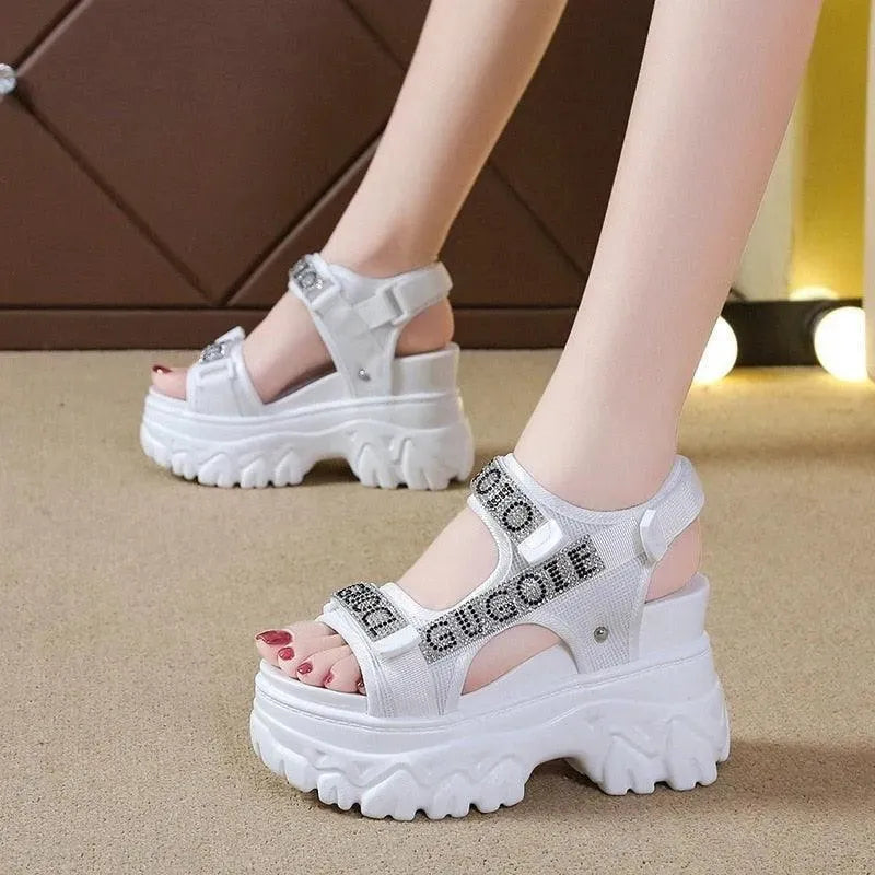 Stylish Open Toe Platform Sandals