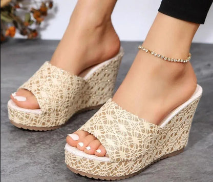 Stylish Printed Wedge Shoes - Wedge Shoes - LeStyleParfait