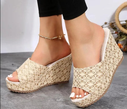Stylish Printed Wedge Shoes - Wedge Shoes - LeStyleParfait