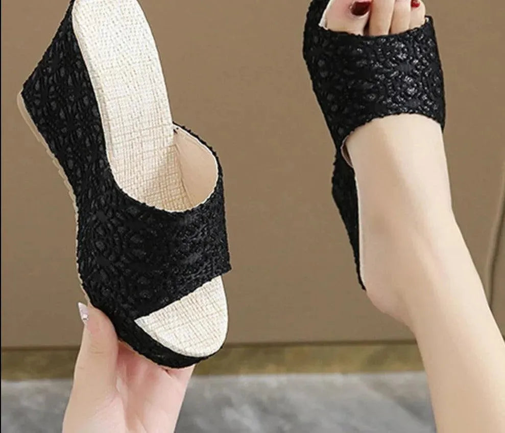 Stylish Printed Wedge Shoes - Wedge Shoes - LeStyleParfait