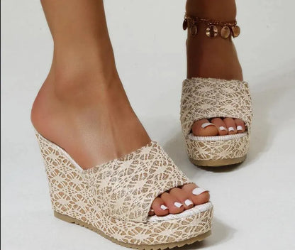 Stylish Printed Wedge Shoes - Wedge Shoes - LeStyleParfait