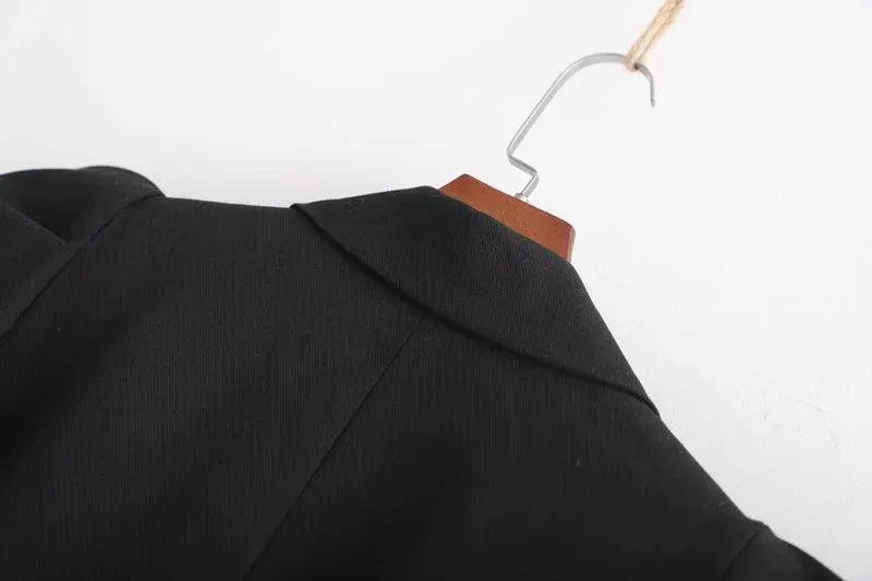 Stylish Vintage Long Blazer Women - Vintage - Plain-Solid - Long Blazer - LeStyleParfait