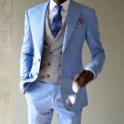 Suit Men's Wedding Suit, Elegant Slim Fit Bespoke Suit - Suit - LeStyleParfait Kenya