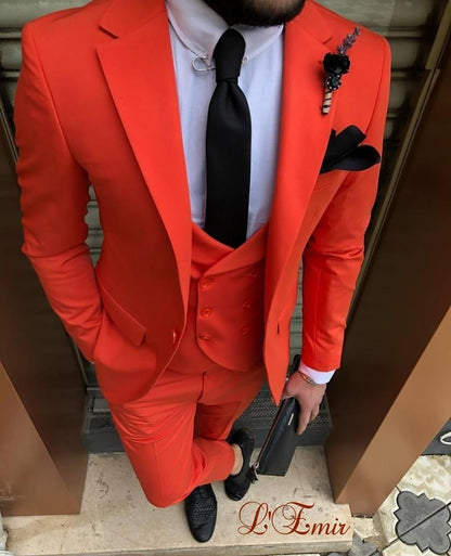 Suit Men's Wedding Suits Slim Fit Three Piece Suit - Suit - LeStyleParfait Kenya