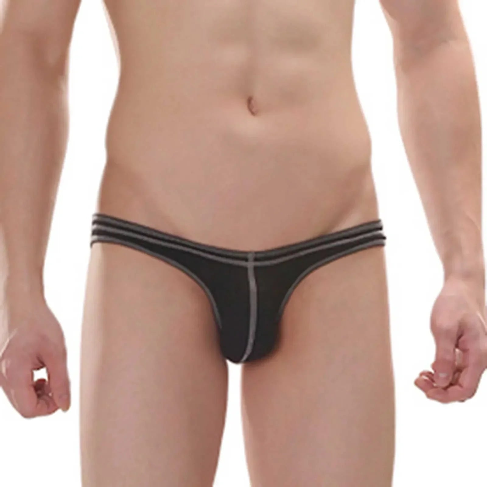 Sous-vêtements sexy d'été pour hommes, boxers respirants et absorbants, culottes de sport à lignes contrastées pour garçons