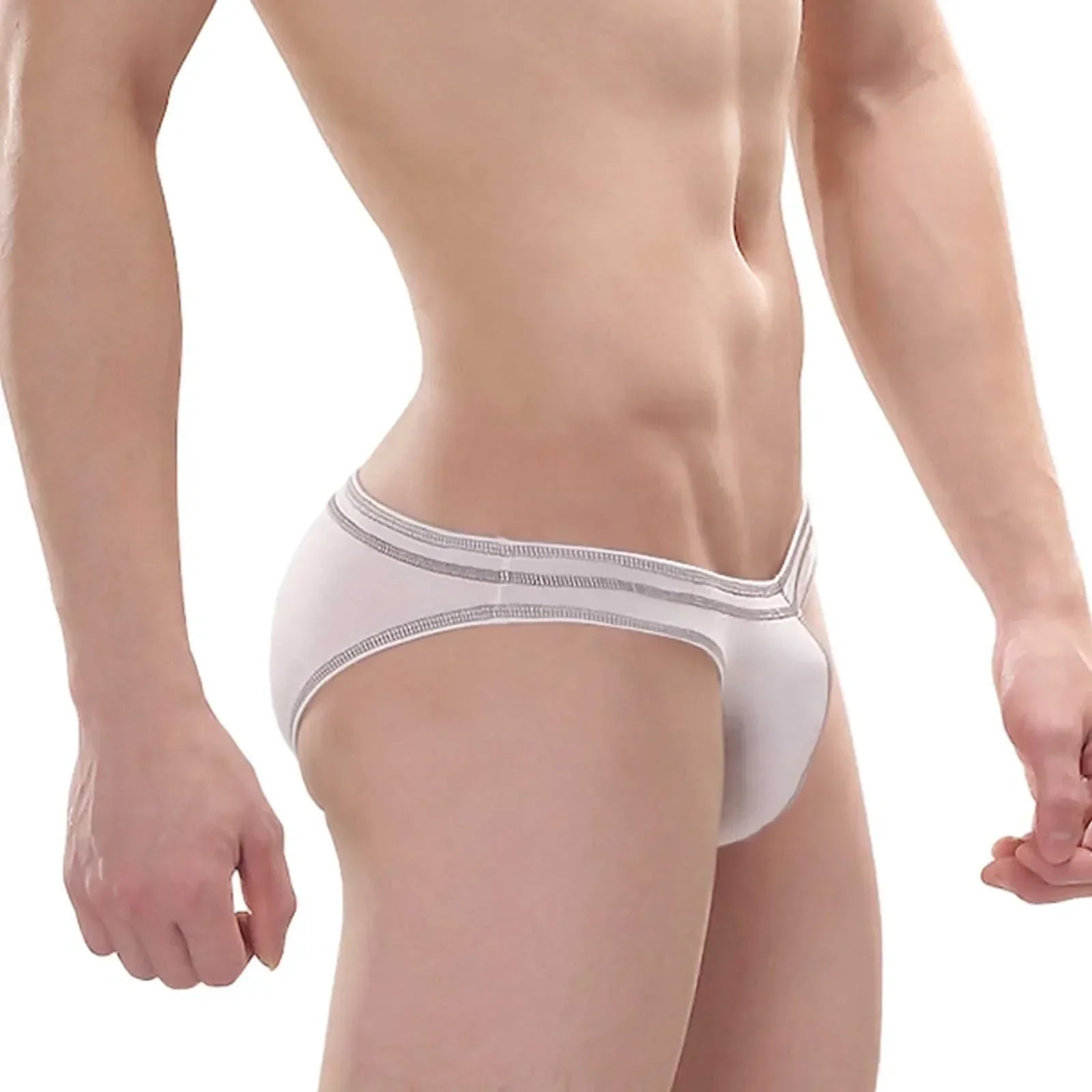 Sous-vêtements sexy d'été pour hommes, boxers respirants et absorbants, culottes de sport à lignes contrastées pour garçons