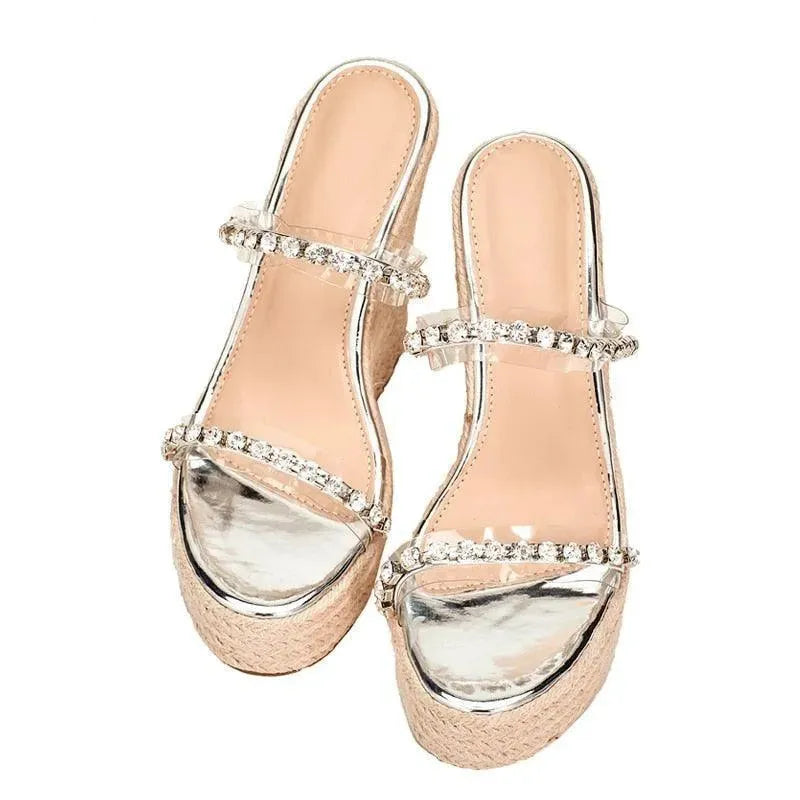 Summer Peep Toe Wedge Sandals - Wedge Shoes - LeStyleParfait