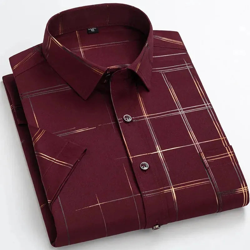 Summer Slim Fit Men's Striped Shirt - Striped Shirt - LeStyleParfait