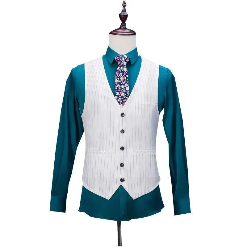 Super Smooth Striped Men 3 Piece Suit - Three Piece Suit - LeStyleParfait