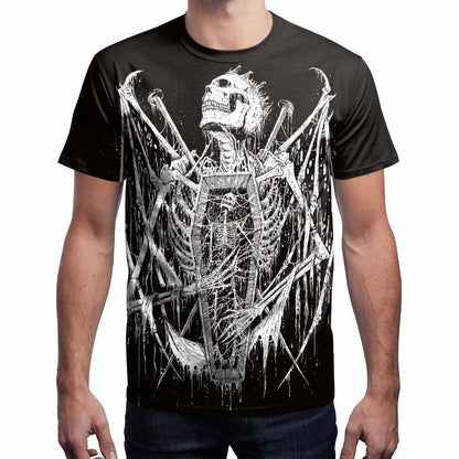 T-Shirt, 3D T-Shirt Skull Print T-Shirt UNISEX - T-Shirts - LeStyleParfait Kenya