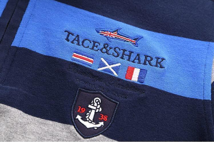 Tace & Shark Brand Polo Shirts Long Sleeves T-Shirt - T-Shirts - LeStyleParfait Kenya