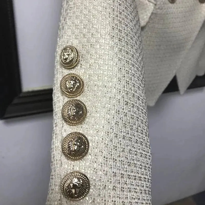 The Cypriana Blazer Women - Formal-Business - Plain-Solid - Tweed Blazer - LeStyleParfait