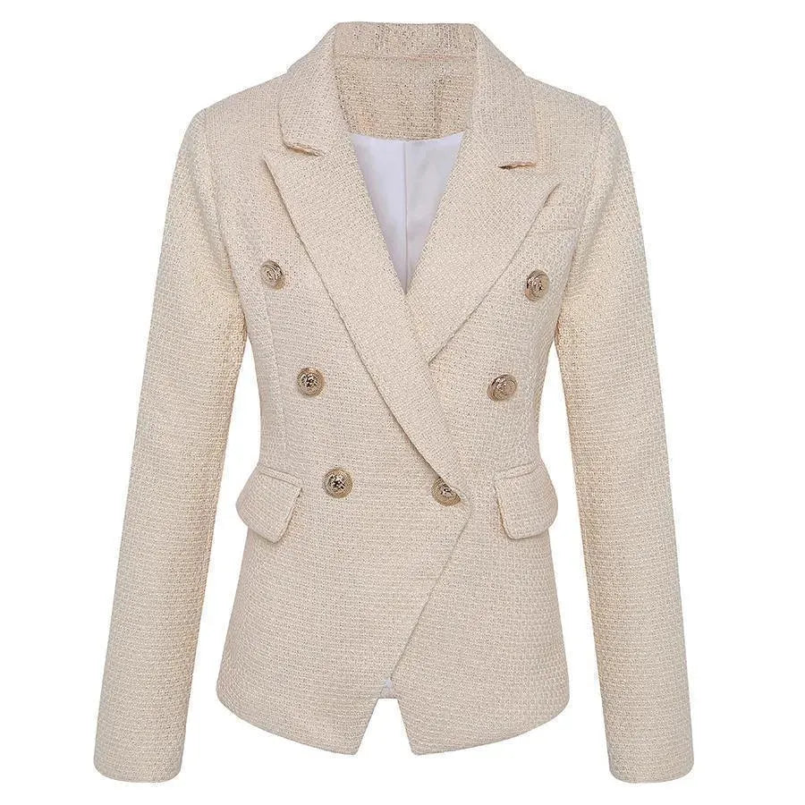 The Cypriana Blazer Women - Formal-Business - Plain-Solid - Tweed Blazer - LeStyleParfait