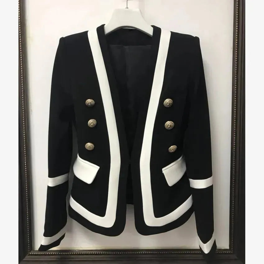 The Princess Tuxedo Blazer Women - Formal-Business - Patchwork - Tuxedo Blazer - LeStyleParfait