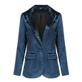 The Smooth Session Velvet Blazer Women - Casual - Plain-Solid - Velvet Blazer - LeStyleParfait