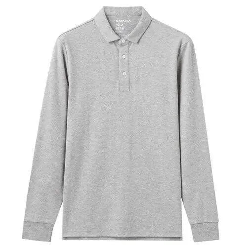 Thick Cotton Men Polo Shirt Long Sleeve - Polo Shirt - LeStyleParfait