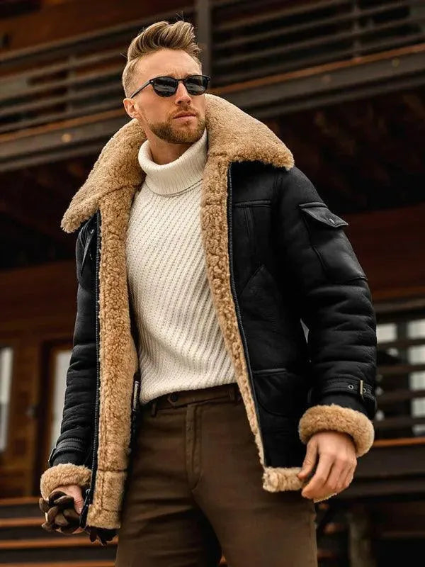 Thick Fur Men Winter Jacket - Winter Jacket - LeStyleParfait