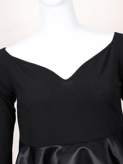 Tiered Black Plus Size Party Dress - Dress - LeStyleParfait Kenya