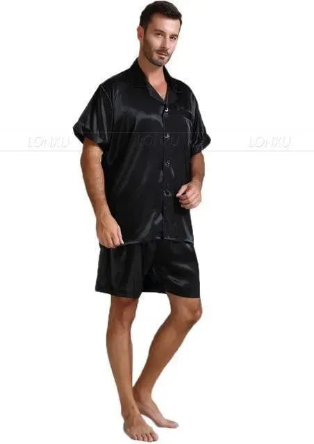 Till Morning Hour Men Pajama Set - Pajama Shorts Set - LeStyleParfait