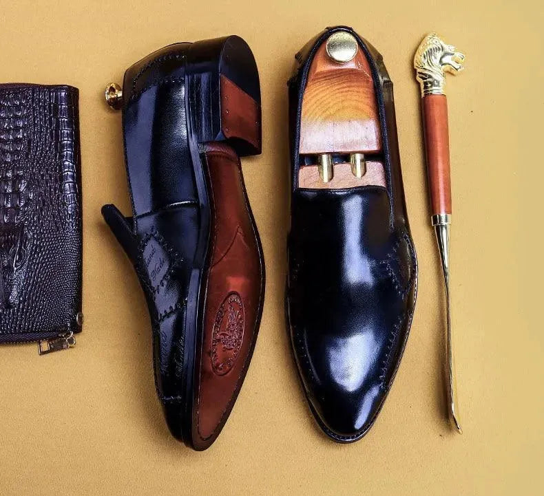 Tomasso Leather Loafer Shoes For Men - Loafer Shoes - LeStyleParfait