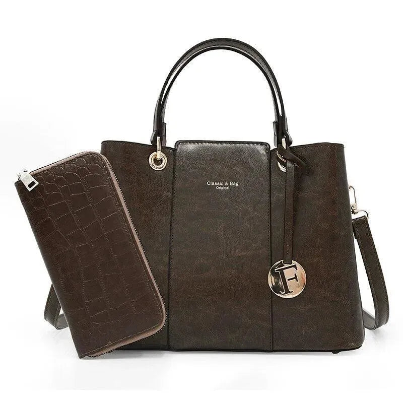 Tote Handbag With Purse - Handbag - LeStyleParfait