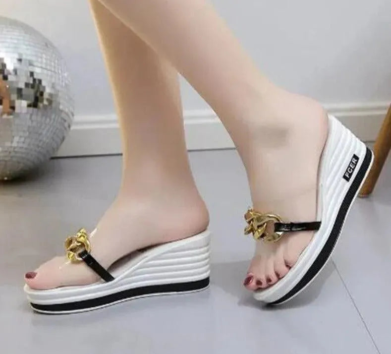 Transparent Wedge Sandals - Wedge Shoes - LeStyleParfait