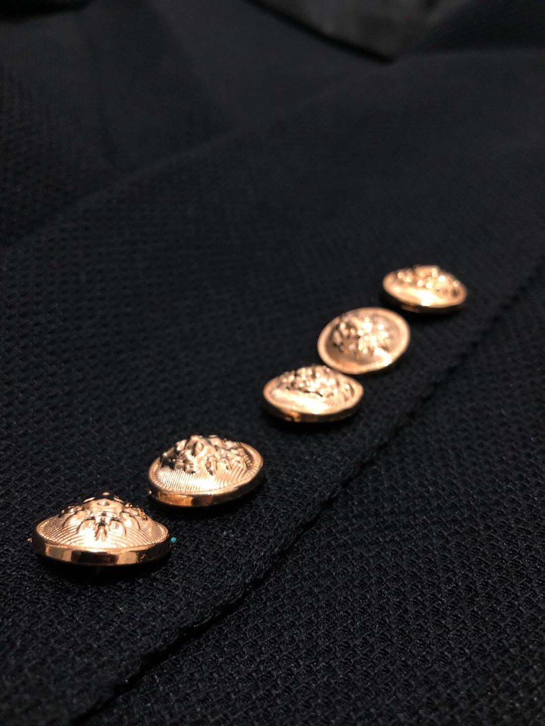 Trendy Gold Buttons Blazer For Women - Blazer - LeStyleParfait Kenya