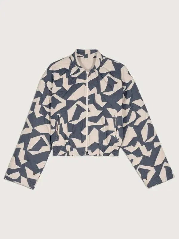 Trendy Loose Winter Print Quilted Coat - Quilted Coat - LeStyleParfait
