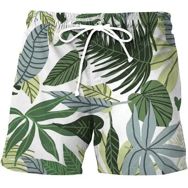 Tropical Beach Shorts For Men - Beach Shorts - LeStyleParfait