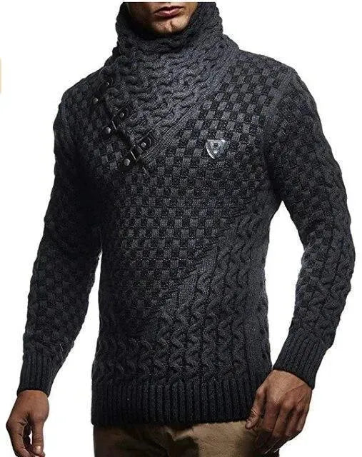Turtleneck Pullover Sweater For Men - Pullover Sweater - LeStyleParfait