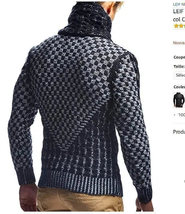 Turtleneck Pullover Sweater For Men - Pullover Sweater - LeStyleParfait