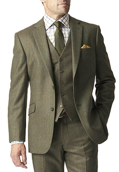 Tweed Suits Men Formal Slim Fit 3-Piece Suit - Suit - LeStyleParfait Kenya