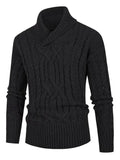 Twist V-Neck Men Pullover Sweater - Pullover Sweater - LeStyleParfait