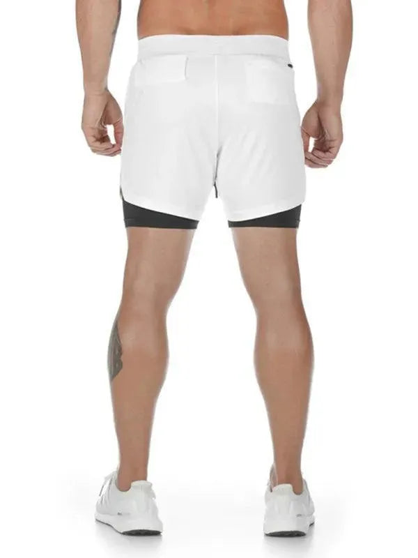 Two Piece Men Gym Shorts - Men's Shorts - LeStyleParfait